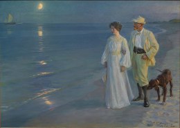 Peder Severin Krøyer: Sommerabend am Strand von Skagen (1899)